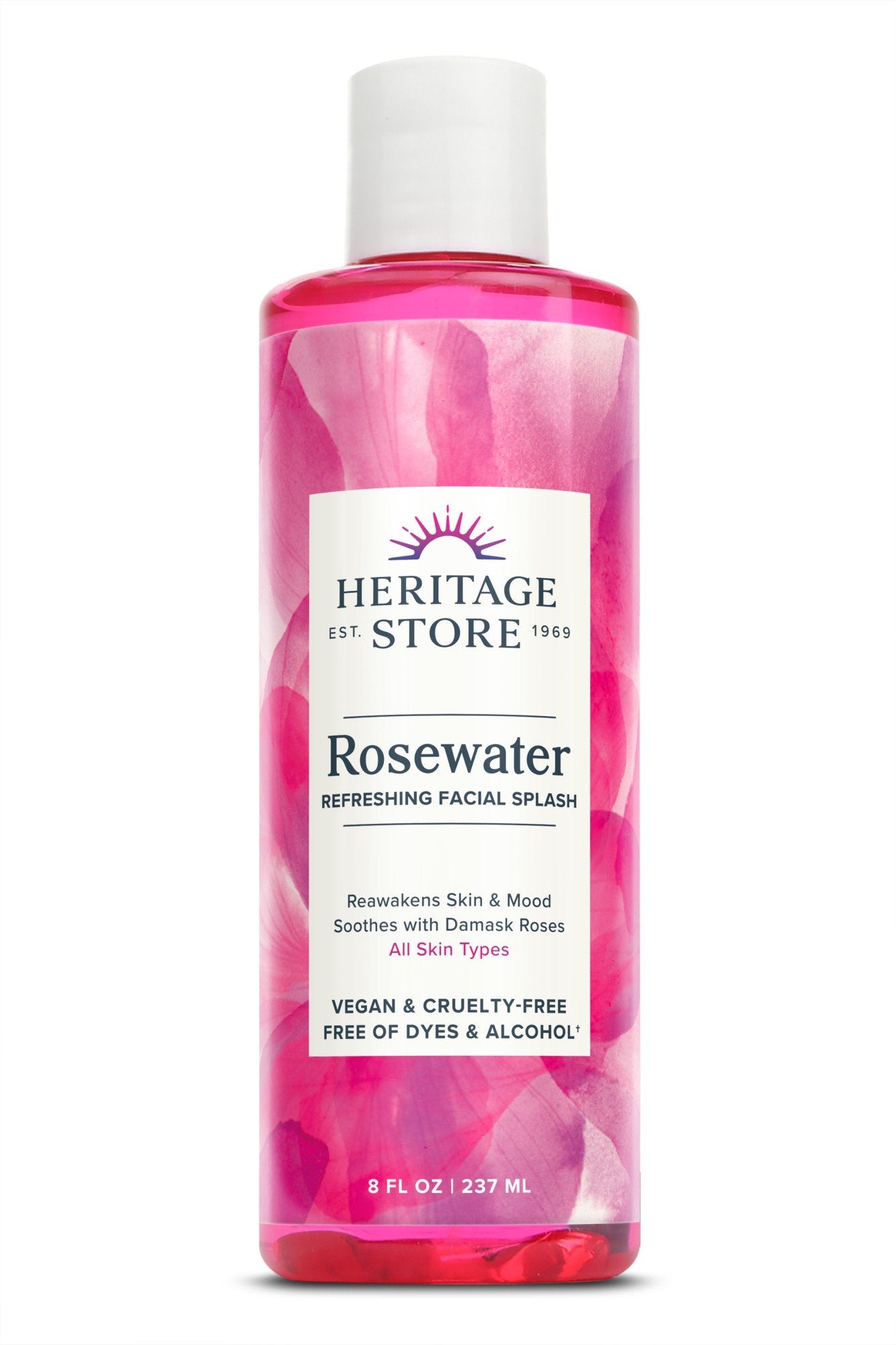 Heritage Store Rosewater 8 oz Liquid