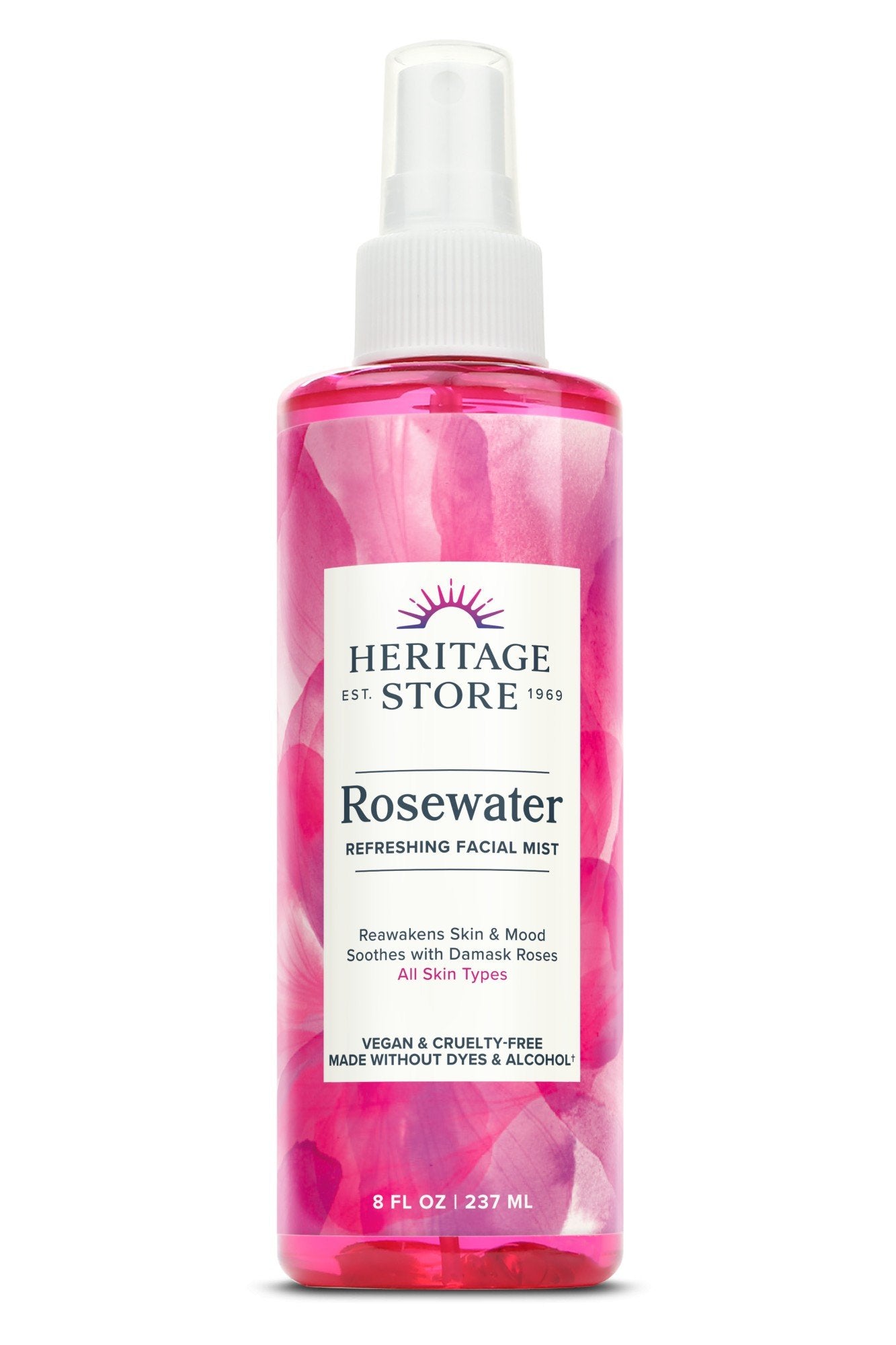 Heritage Store Rosewater 8 oz Liquid