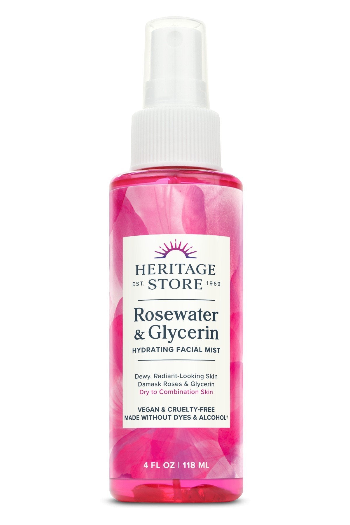 Heritage Store Rosewater &amp; Glycerine 4 oz Liquid