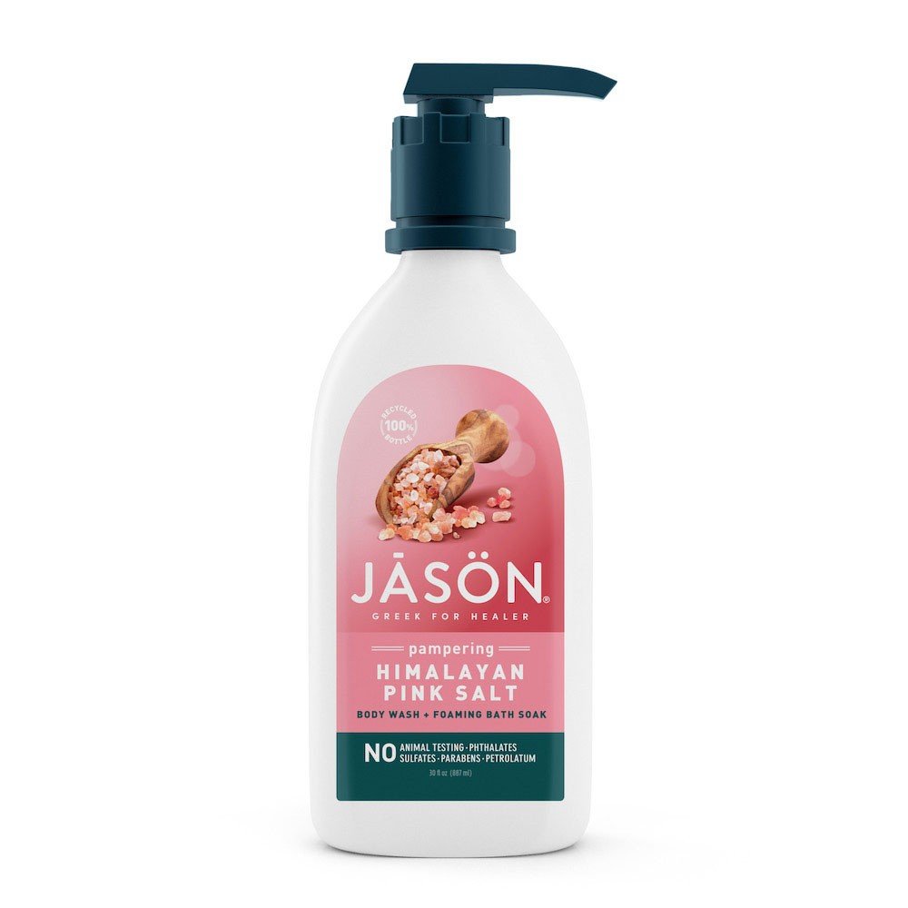 Jason Natural Cosmetics Body Wash Pampering Himalayan Pink Salt 30 oz Liquid