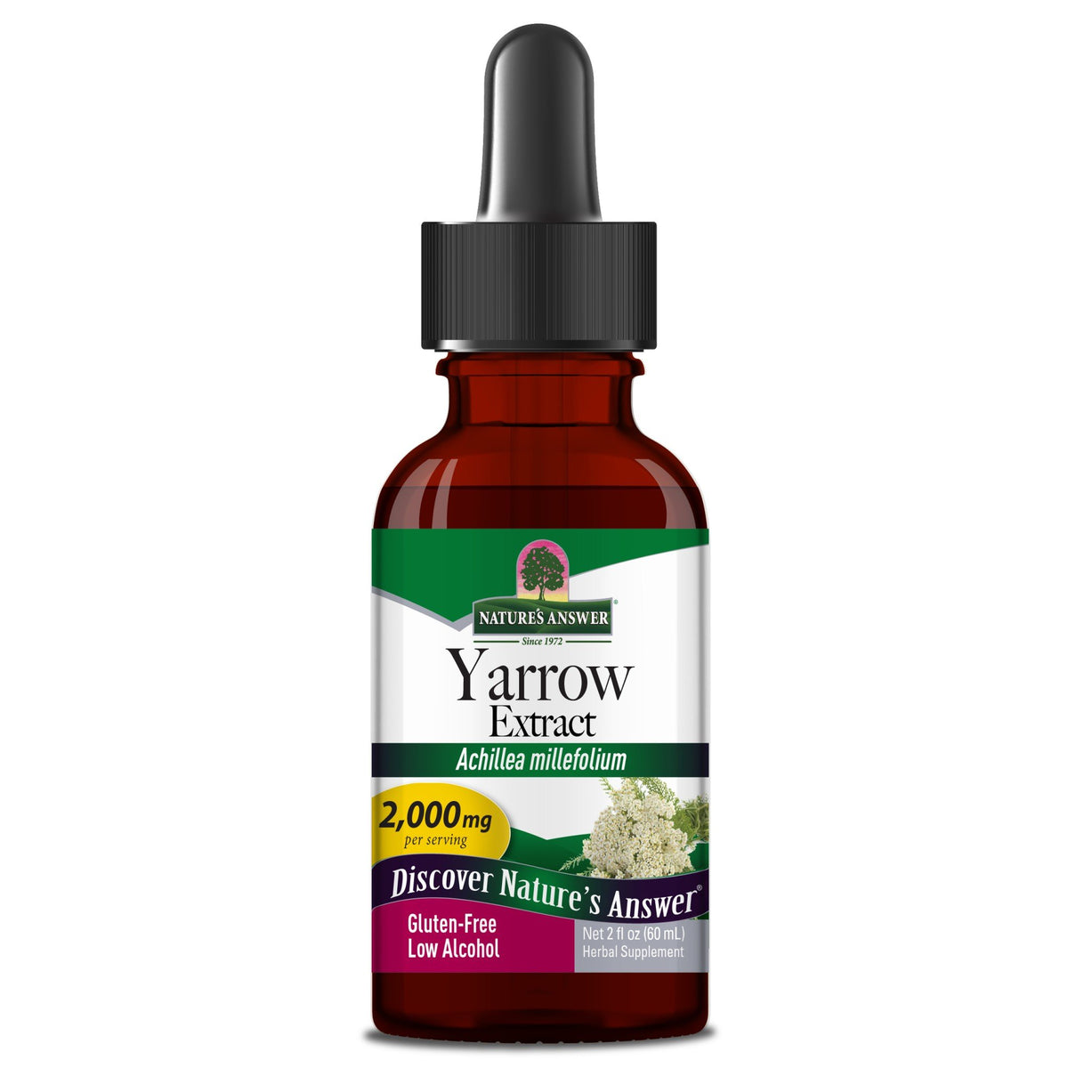 Nature's Answer Yarrow Flowers Extract 2 oz Liquid