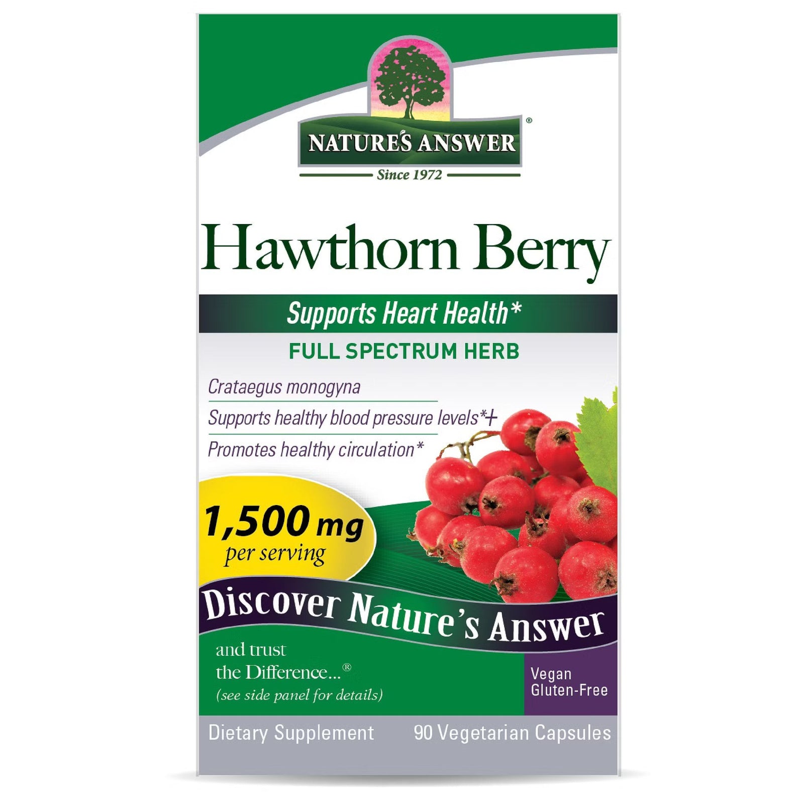 Nature's Answer Hawthorn Berry 90 Capsule