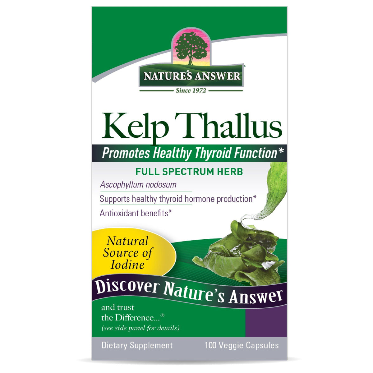 Nature's Answer Kelp Thallus 100 Capsule