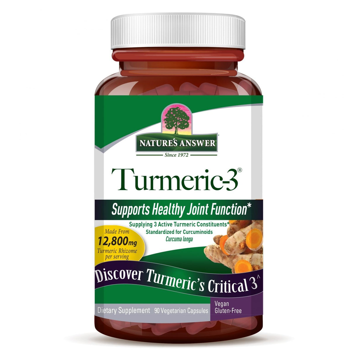 Nature's Answer Turmeric-3 90 VegCap