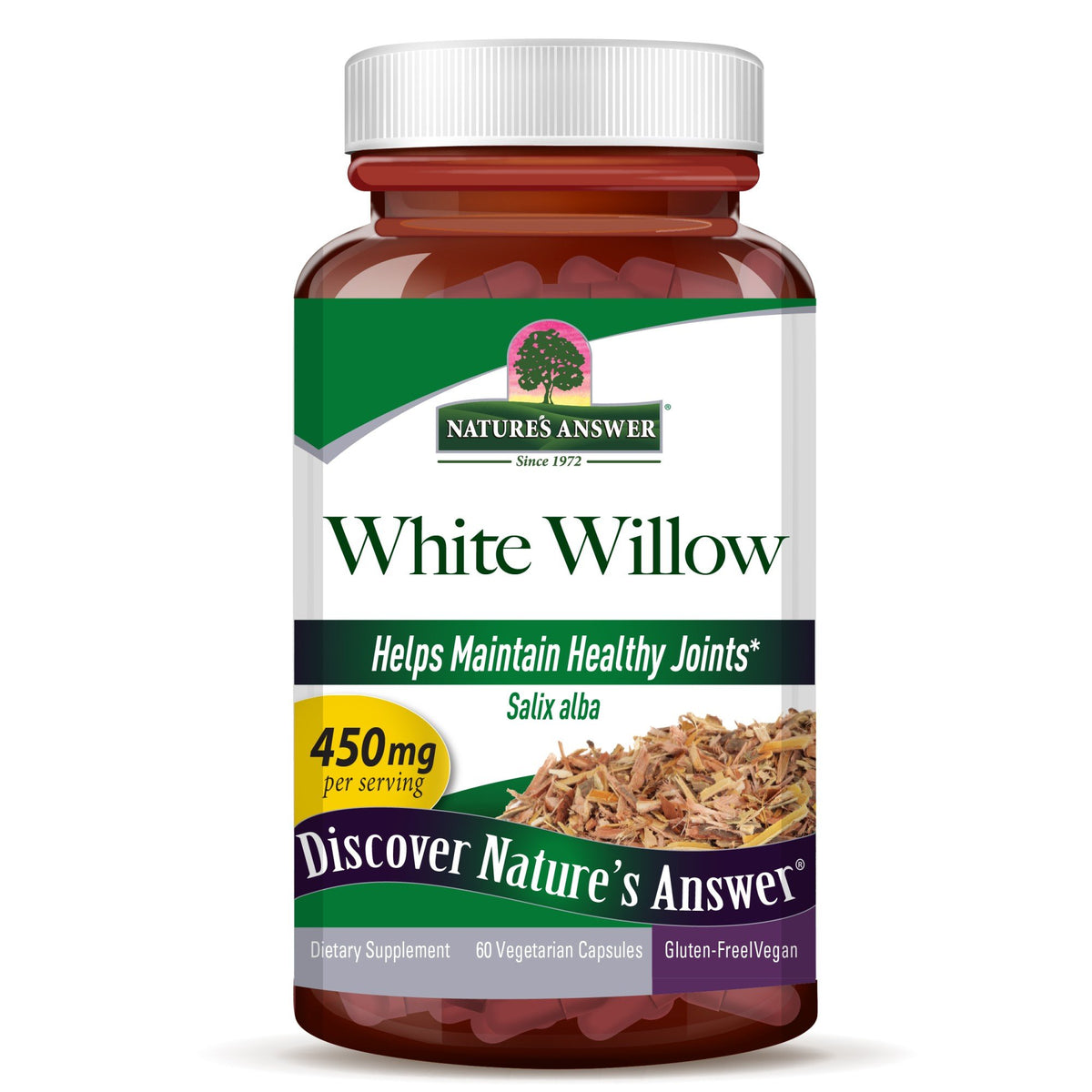 Nature's Answer White Willow Bark Standardized 60 VegCap