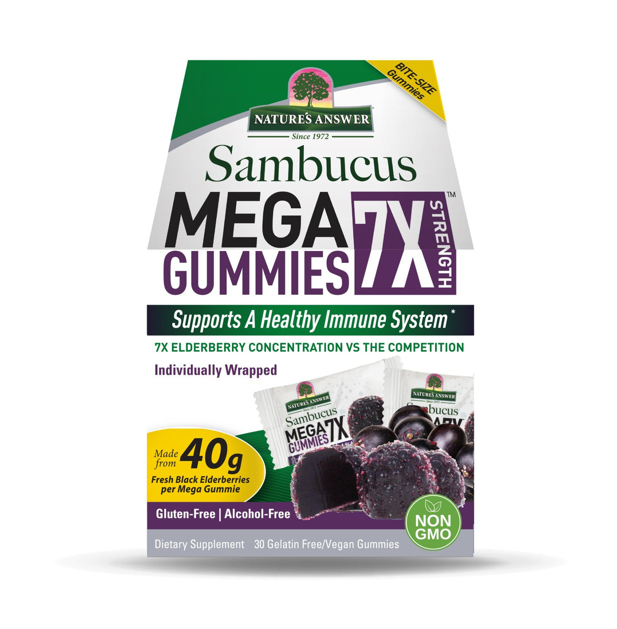Nature's Answer Sambucus Mega Gummies 7X 30 Gummy