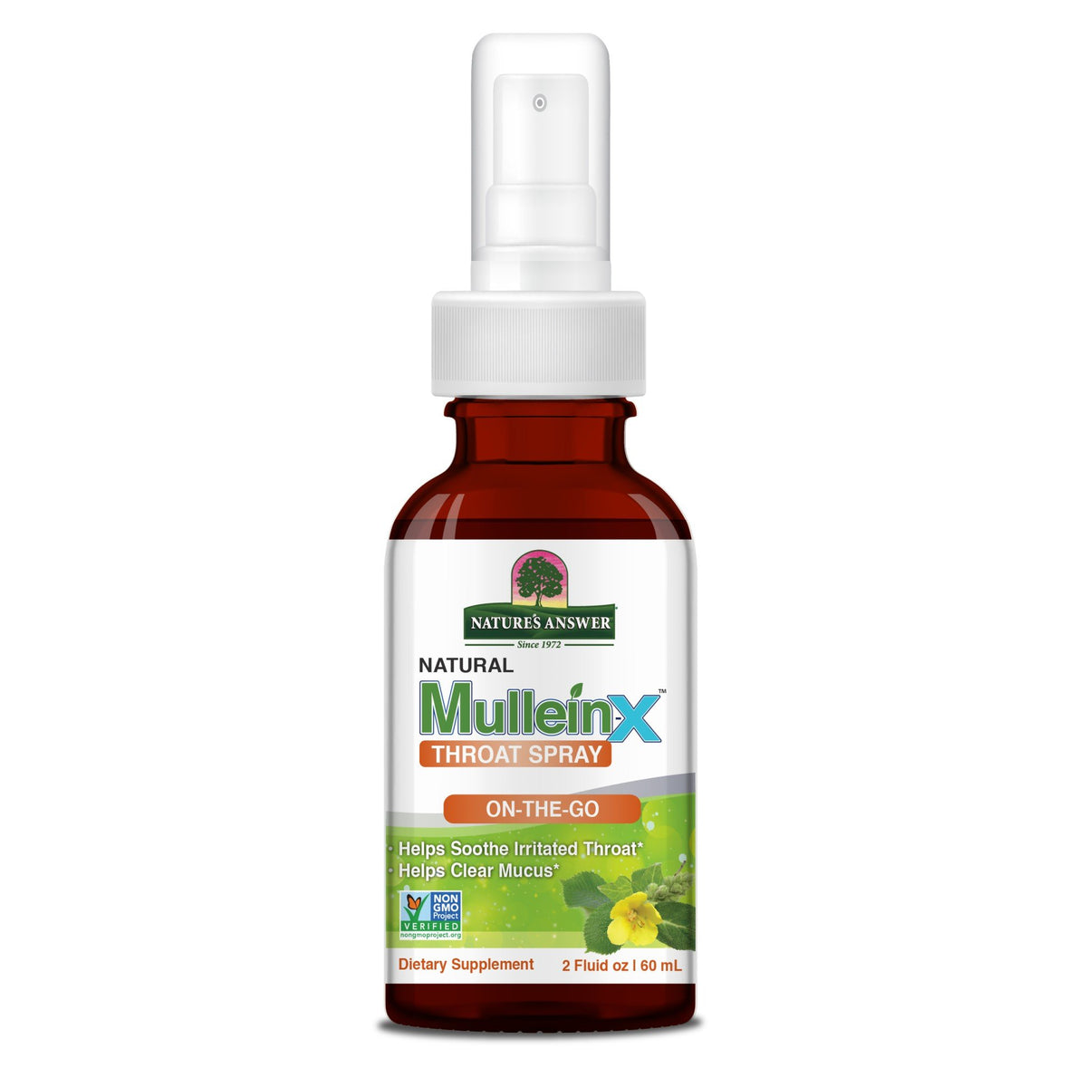 Nature's Answer Mullein-X Throat Spray 2 fl oz Liquid