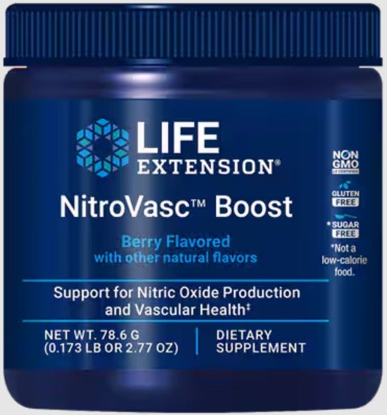 Life Extension NitroVasc Boost (Berry) 78.60 Grams Powder