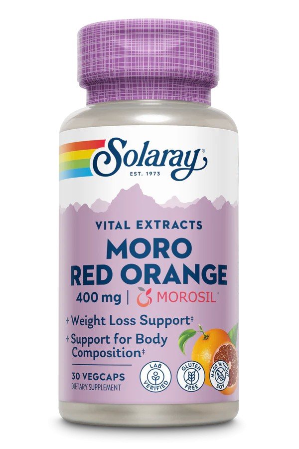 Solaray Vital Extracts Moro Red Orange 30 Vegetarian Capsules