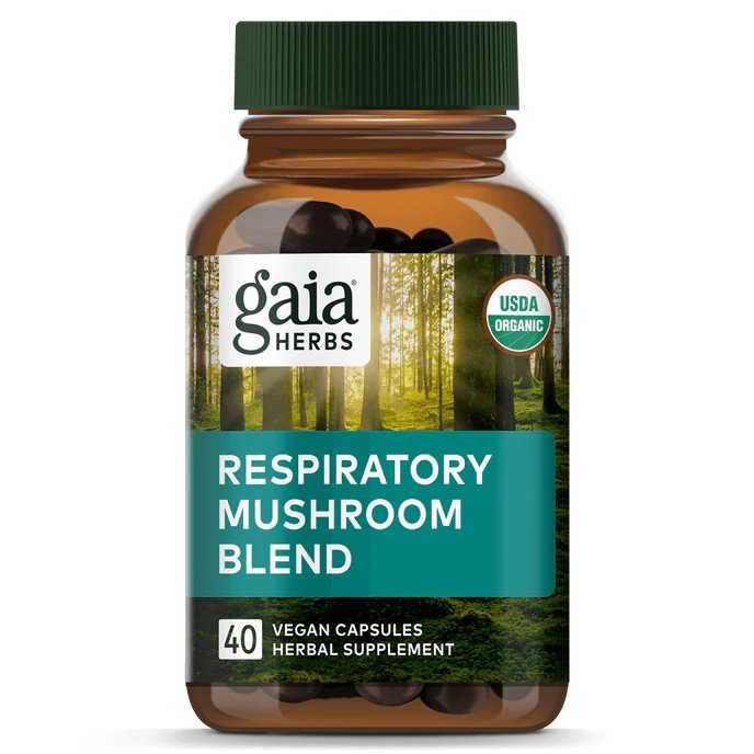 Gaia Herbs Respiratory Mushroom Blend 40 Capsule