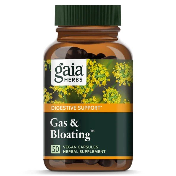 Gaia Herbs Rapid Relief Gas &amp; Bloating 50 VegCap