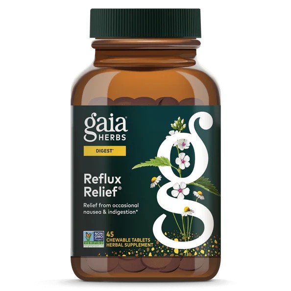 Gaia Herbs Reflux Relief 45 Tablet