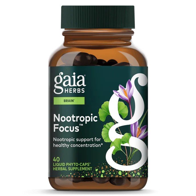 Gaia Herbs Nootropic Focus 40 Capsule