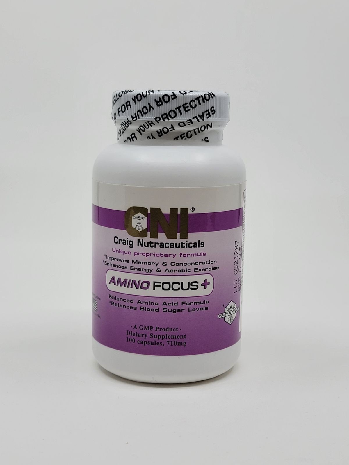 Craig Nutraceuticals Amino Focus 710 mg 100 Capsule