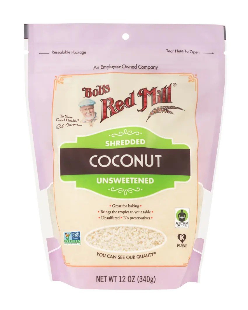 Bobs Red Mill Shredded Coconut Unsweetened 12 oz Bag