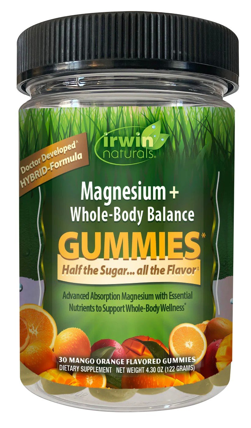 Irwin Naturals Magnesium + Whole-Body Balance 40 Gummies