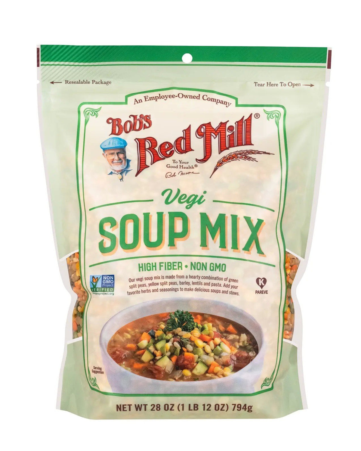 Bobs Red Mill Soup Mix Veggie 28 oz Bag