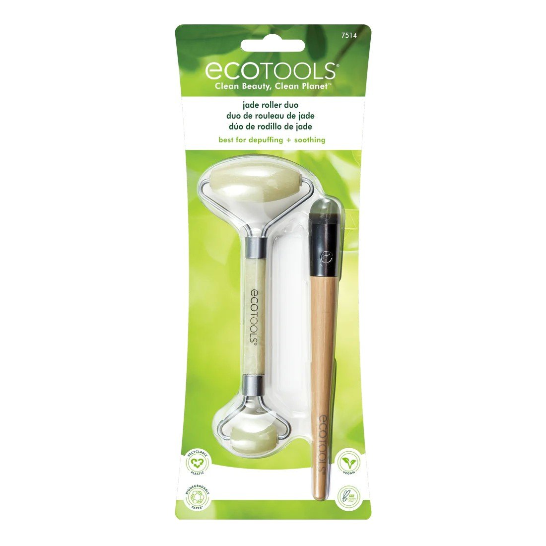 EcoTools Jade Facial Roller and Eye Roller Duo 1 Pack