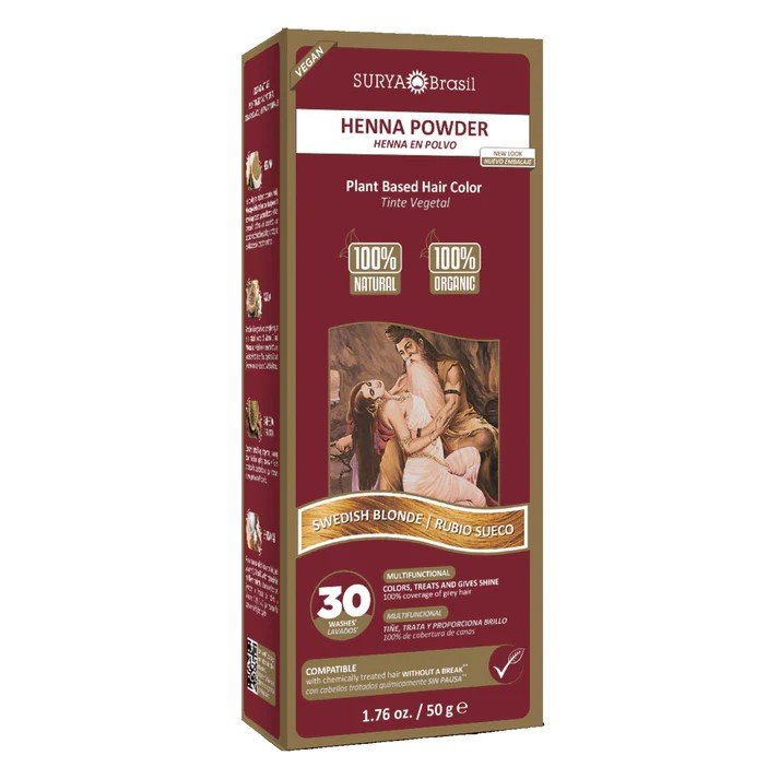 Surya Nature, Inc Henna Swedish Blonde Powder 1.76 oz Powder