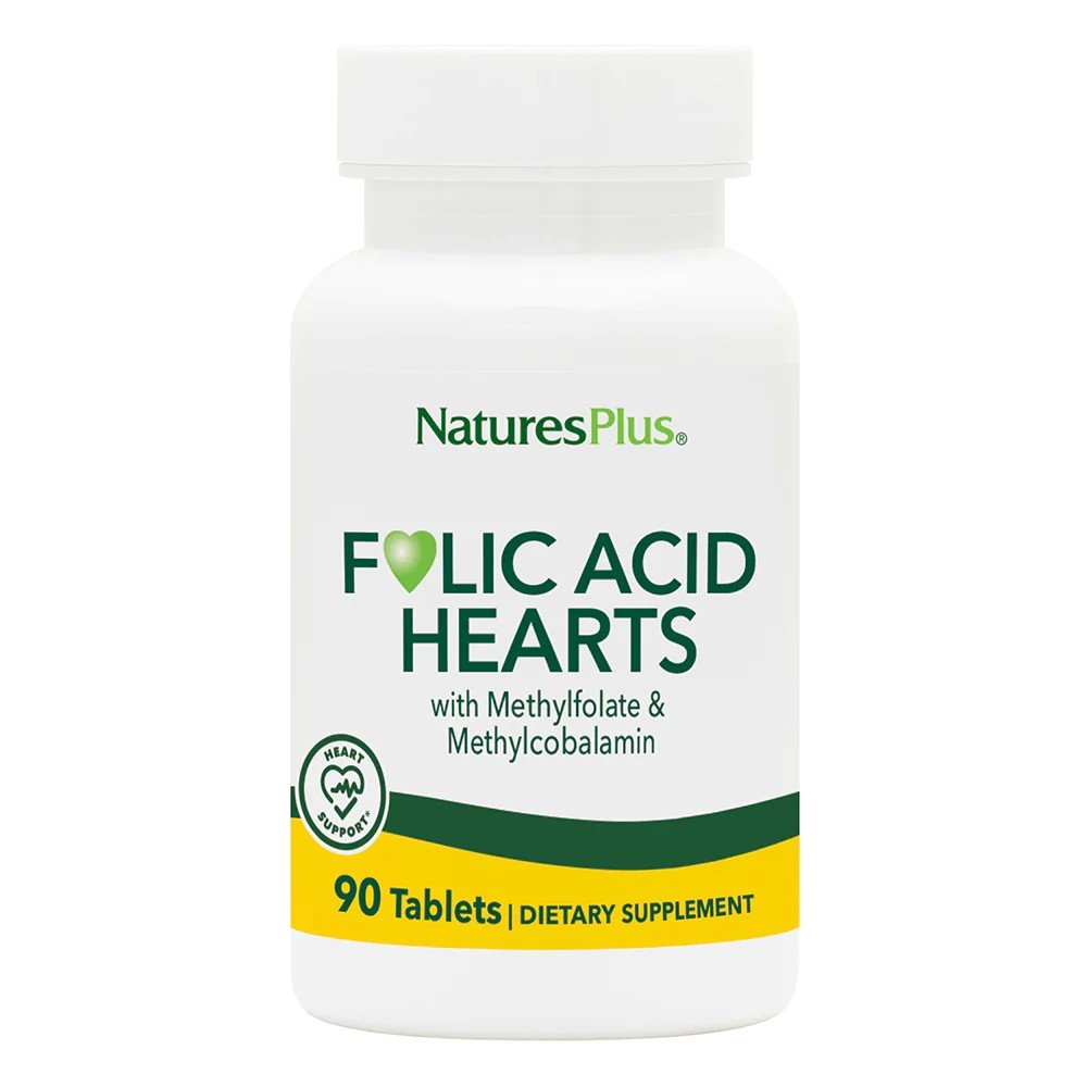 Nature&#39;s Plus Folic Acid Hearts 90 Tablet