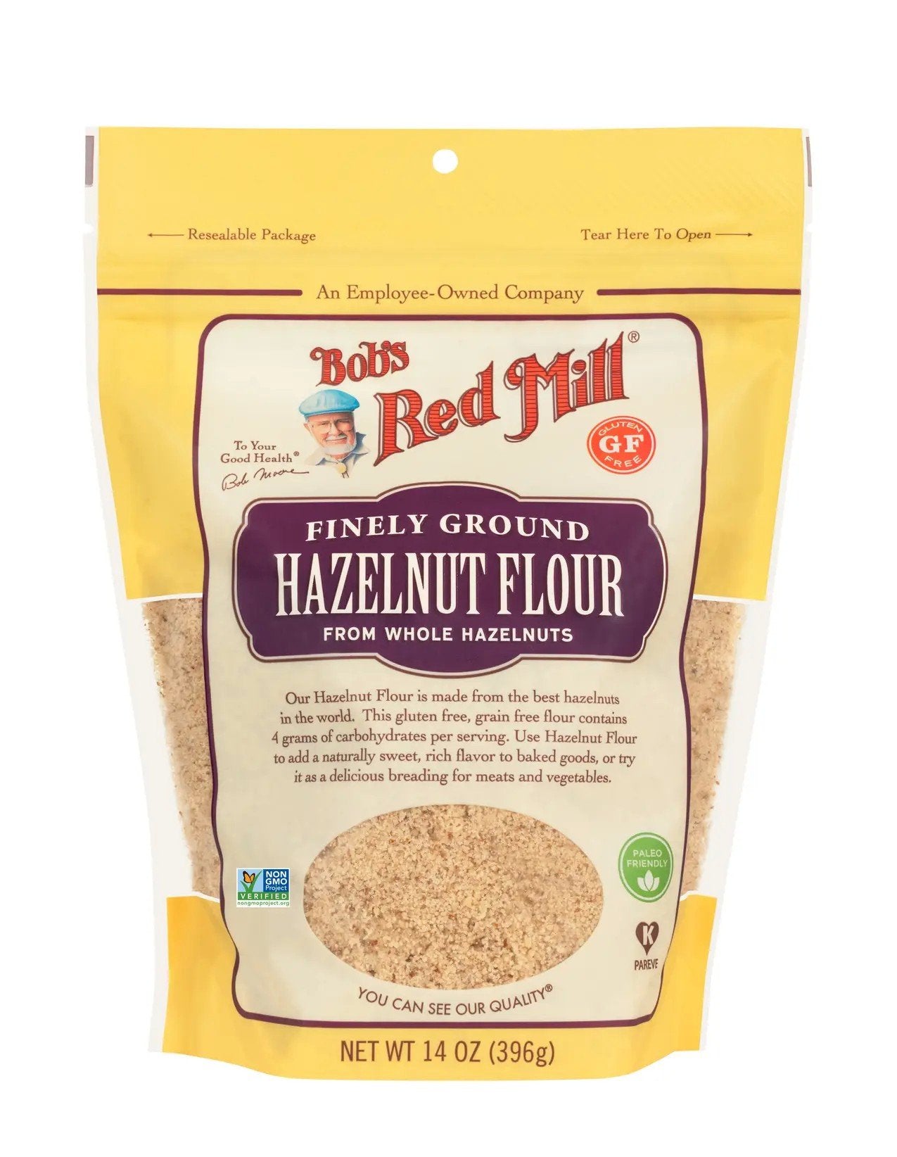 Bobs Red Mill Finely Ground Hazelnut Meal/Flour 14 oz Bag