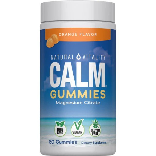 Natural Vitality Calm Gummies Orange 60 Gummy
