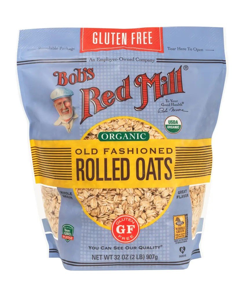 Bobs Red Mill Gluten-Free Organic Old Fashioned Rolled Oats 32 oz Bag