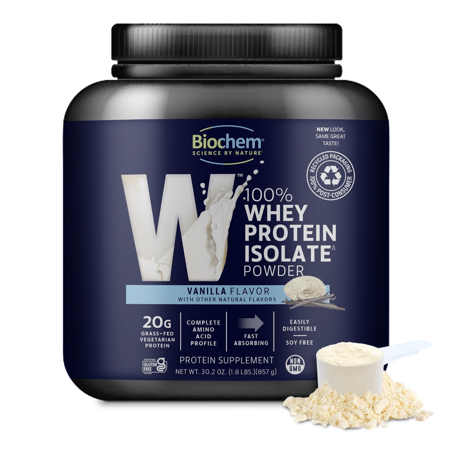 Biochem 100% Whey Protein-Vanilla 1.8 lbs Powder