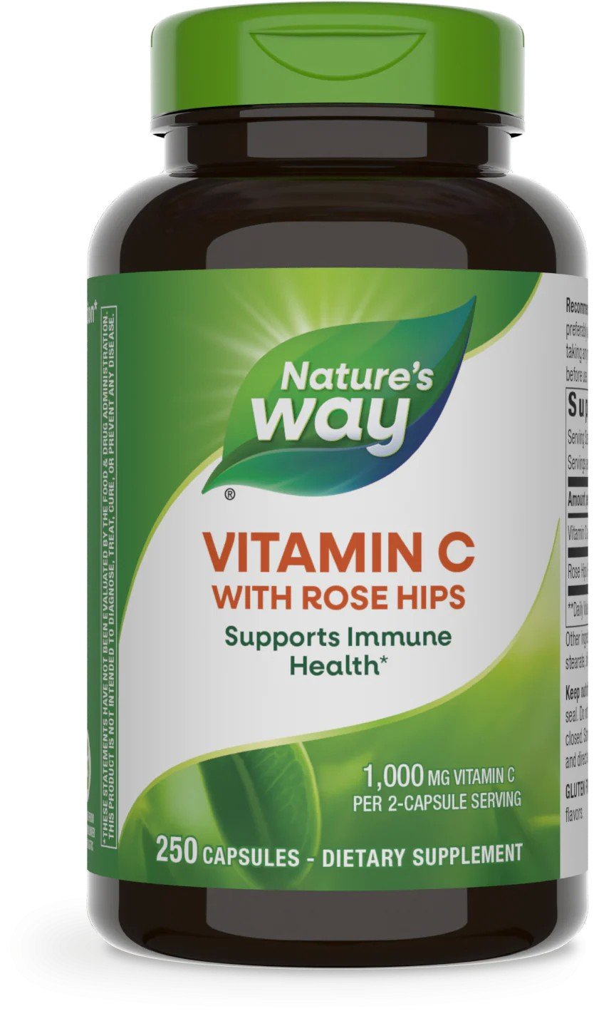 Nature's Way Vitamin C 500mg With Rose Hips 250 Capsule