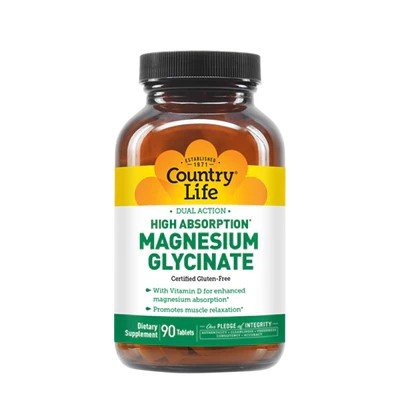 Country Life Dual Action High Absorption Magnesium Glycinate 90 Tablet