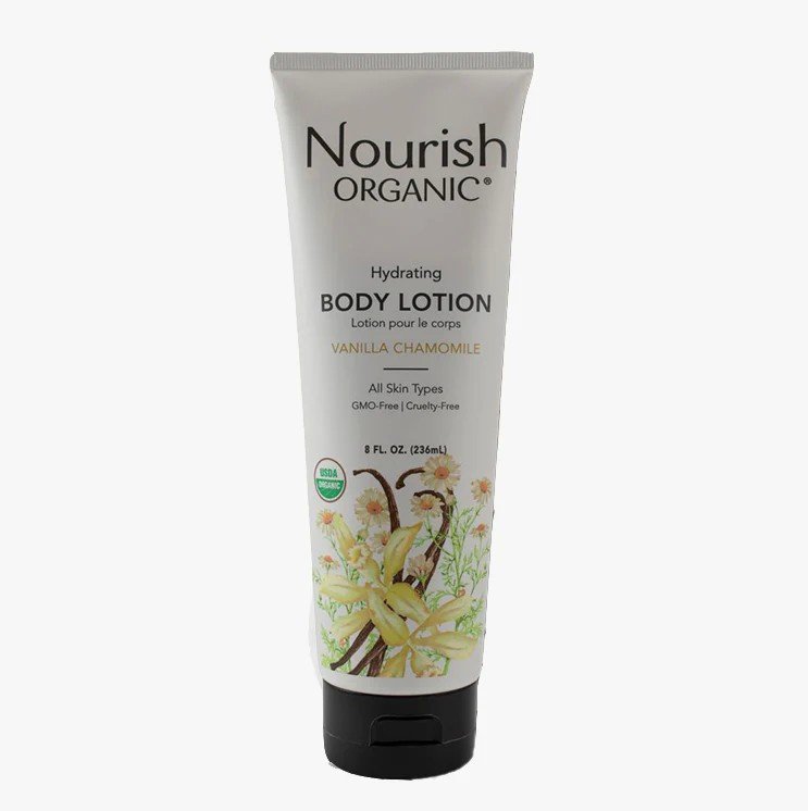 Nourish Organic Hydrating Body Lotion Vanilla Chamomile 8 oz Lotion