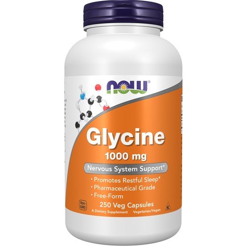 Now Foods Glycine-1000 mg 250 Vegetarian Capsules