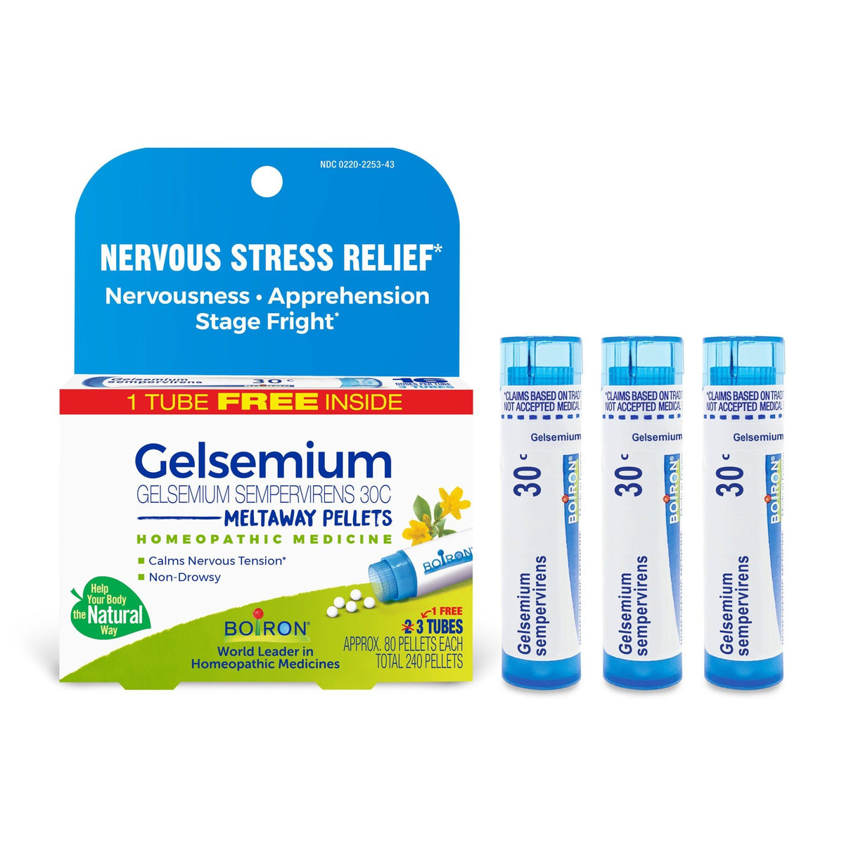 Boiron Gelsemium Sempervirens 30C 3 MDT 3 Pack Pellet