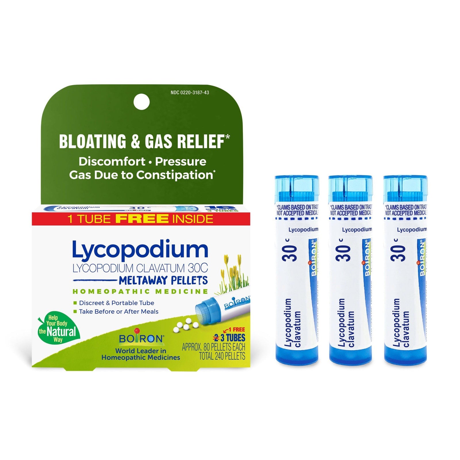 Boiron Lycopodium Clavatum 30C 3 MDT 3 Pack Pellet