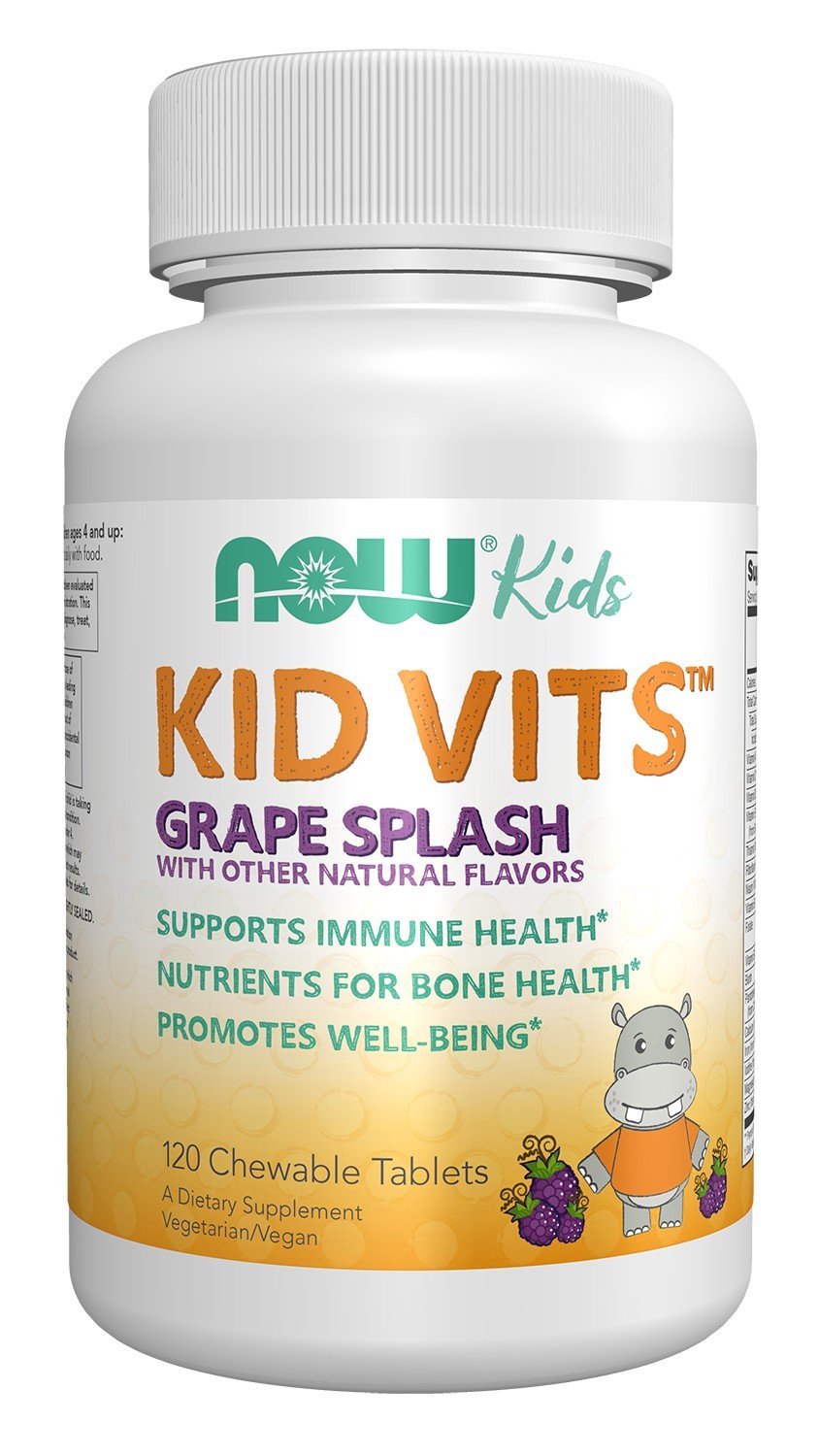 Now Foods Kid Vits Grape Splash 120 Chewable