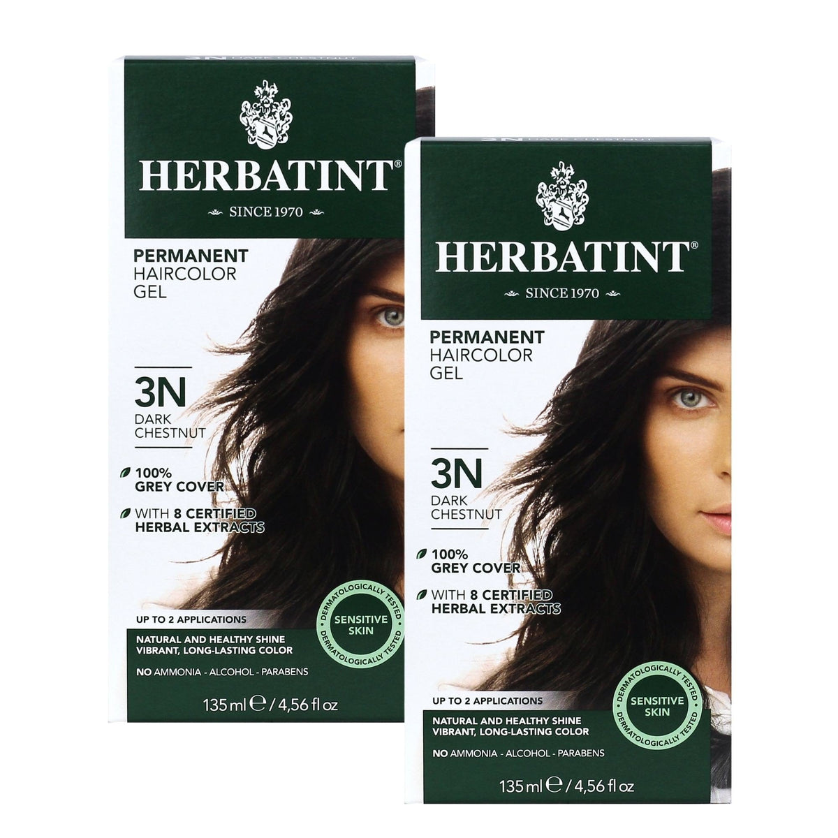 Herbatint 3N-Dark Chestunt 2 pk (9.12 fl oz) Box