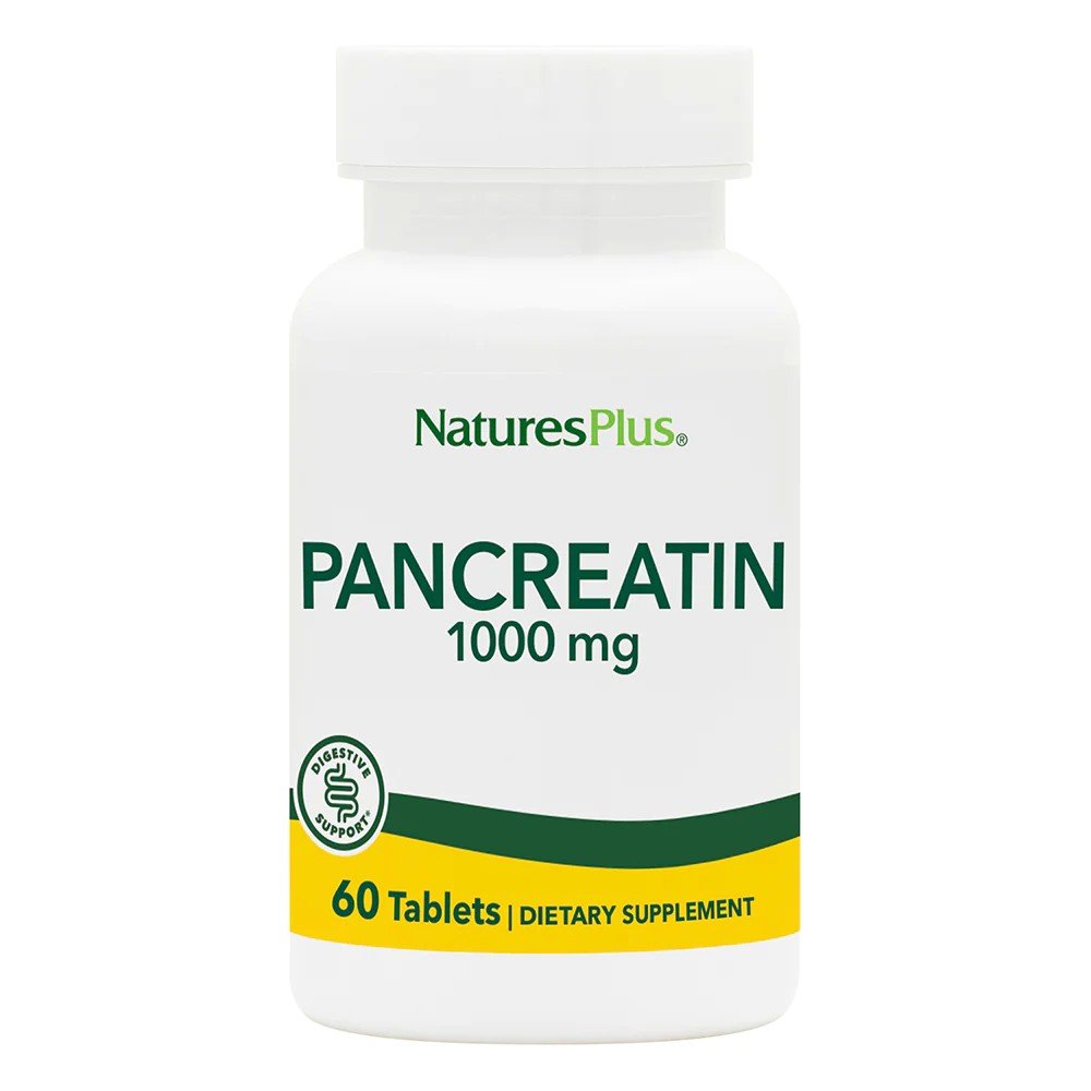 Nature&#39;s Plus Pancreatin 1000mg 60 Tablet