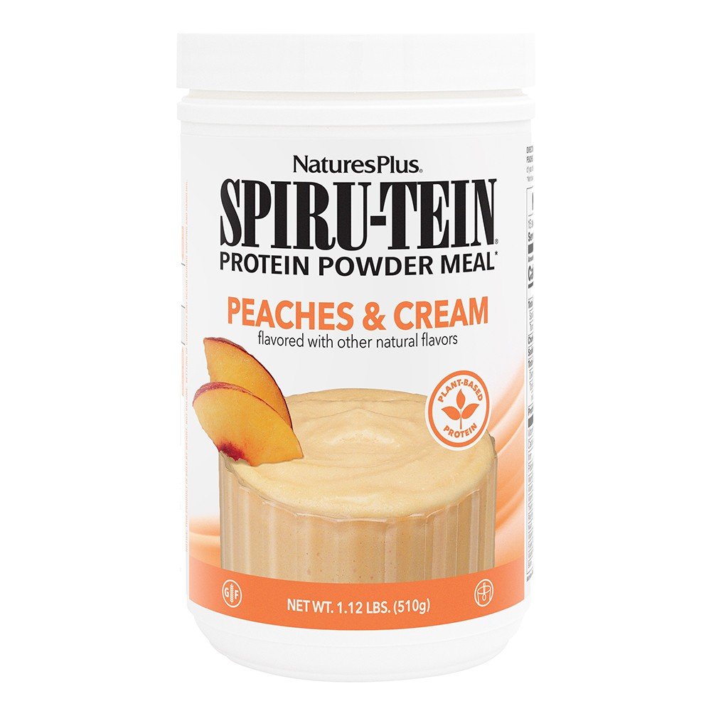 Nature's Plus Spiru-Tein Protein Peaches &amp; Cream 1.1 lbs Powder