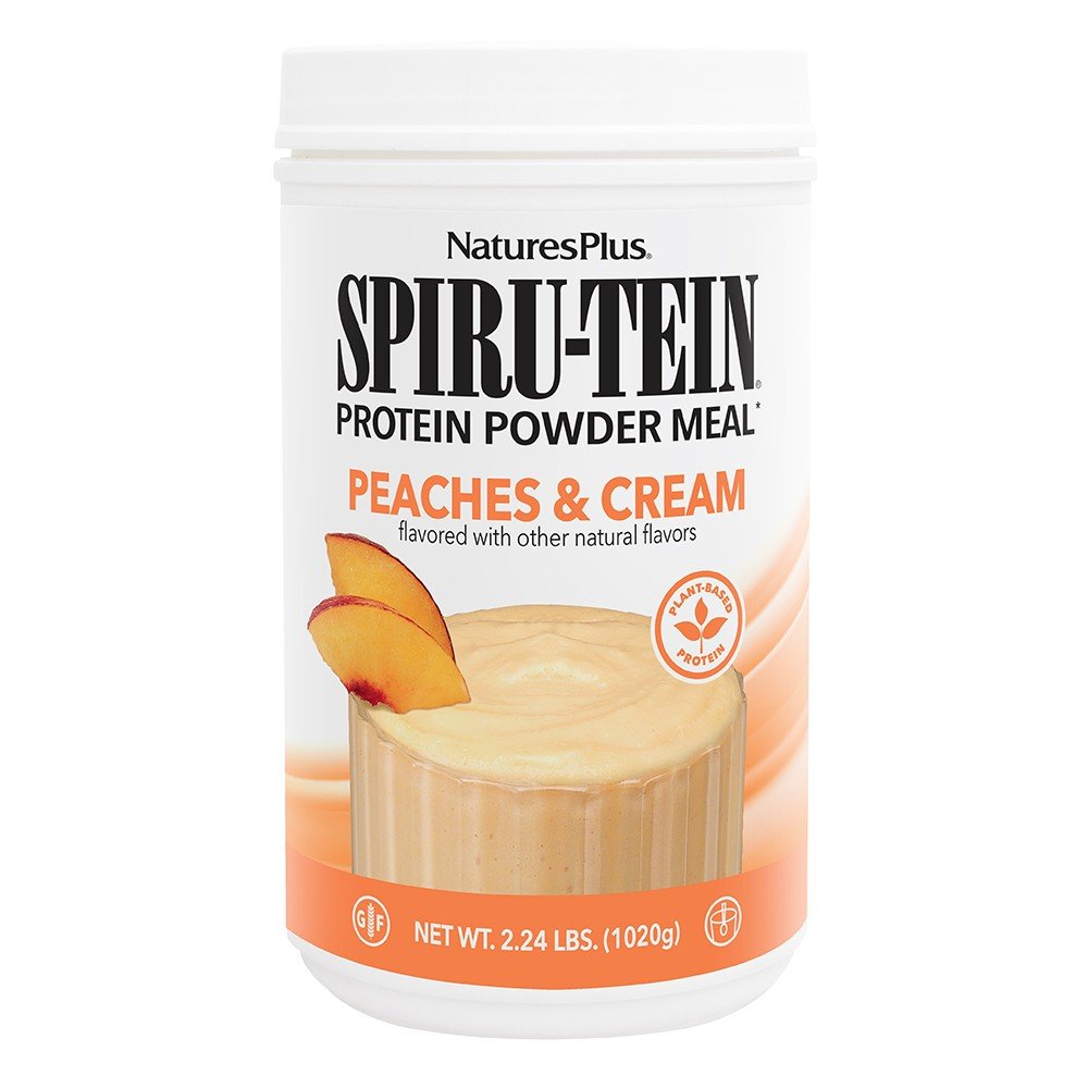 Nature's Plus Spiru-Tein Protein Peaches &amp; Cream 2.24 lbs Powder