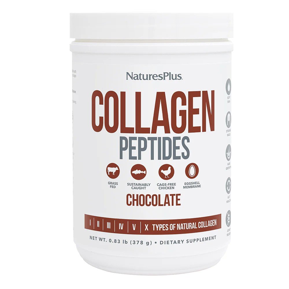 Nature's Plus Chocolate Collagen Peptides 0.83 lb (378 g) Powder