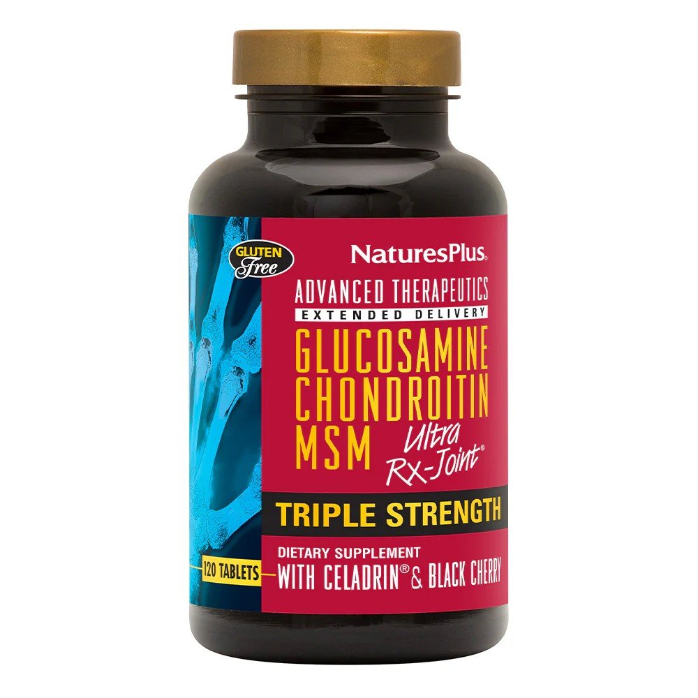 Nature's Plus Triple Strength Ultra RX Joint Glucosamine/Chondroitin/MSM/with Celadrin Cherry Flavor 120 Tablet