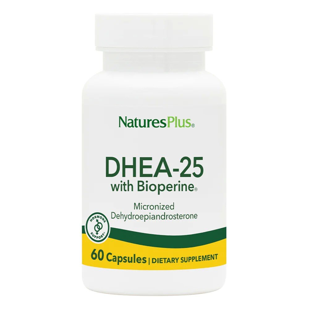 Nature's Plus DHEA-25mg with Bioperine 60 Capsule