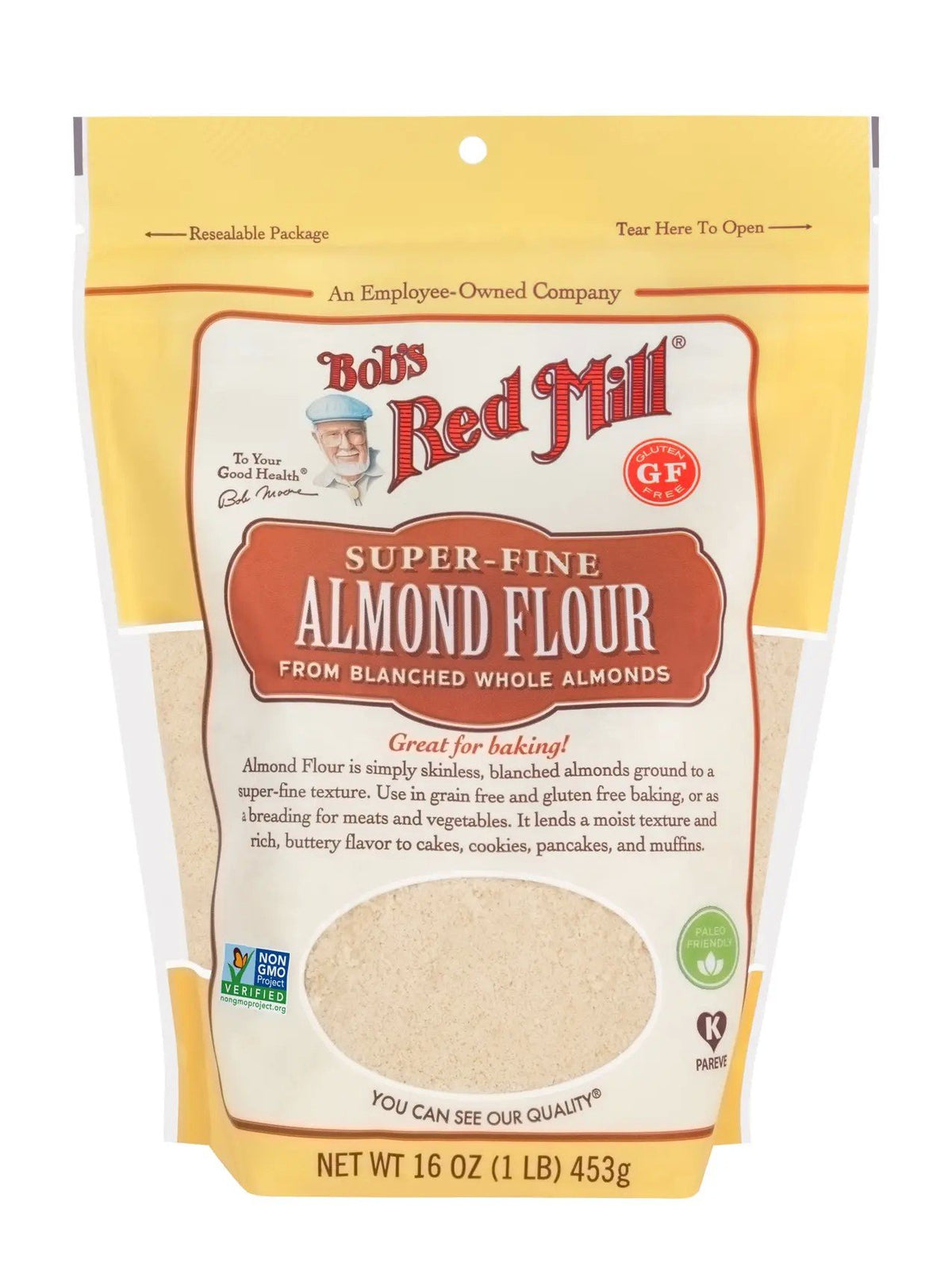 Bobs Red Mill Super Fine Almond Flour 16 oz Bag