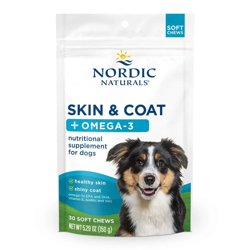 Nordic Naturals Skin & Coat +Omega-3 30 Soft Chews