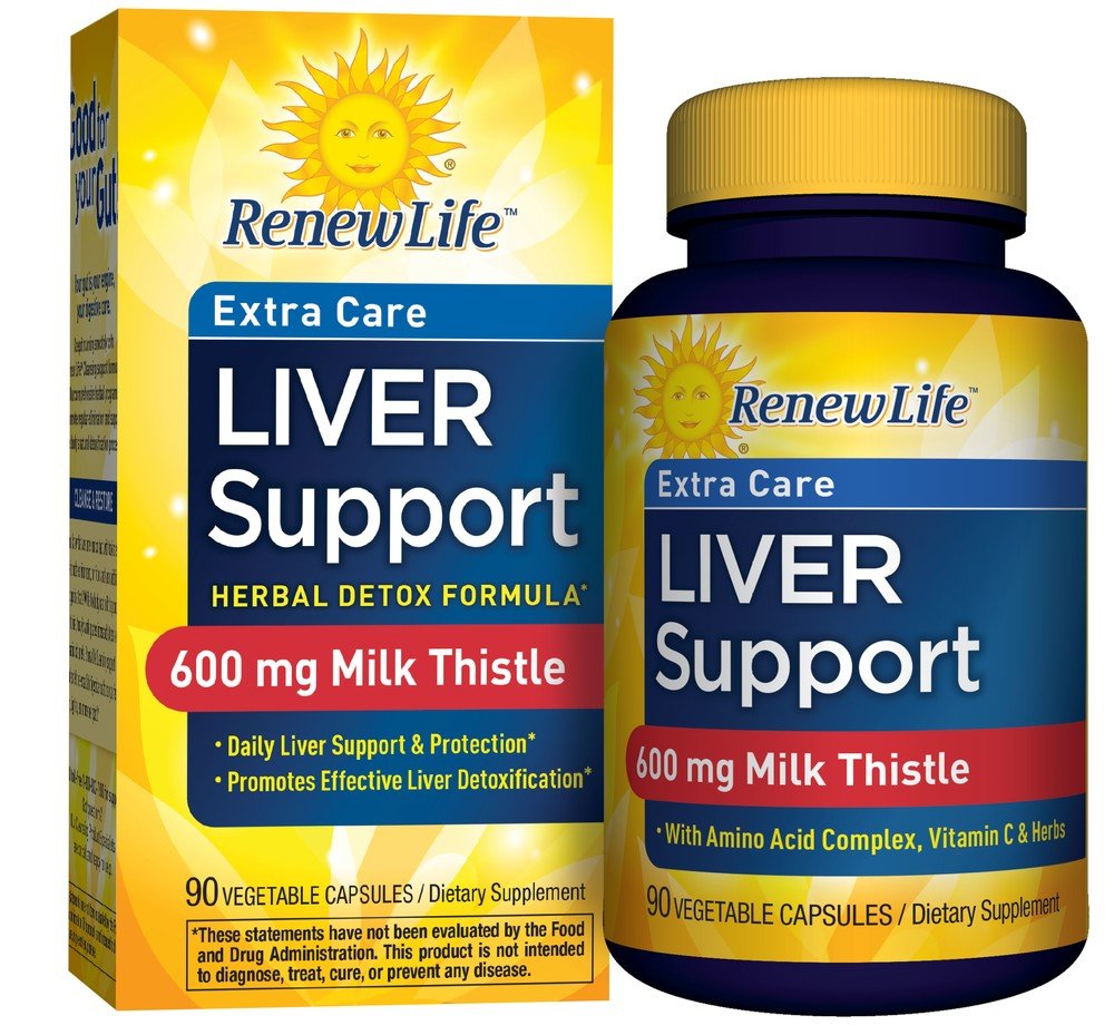 Renew Life Extra Care Liver Support 90 Vegetarian Capsule