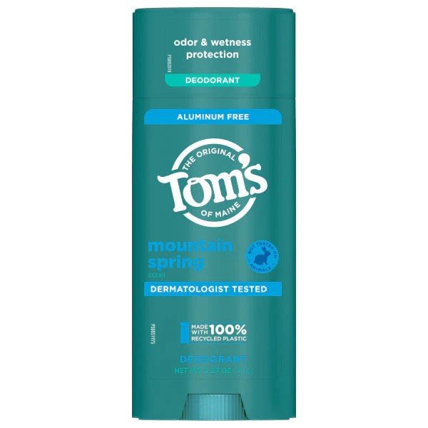 Tom's Of Maine Mountain Spring Aluminum Free Deodorant 3.25 oz Stick