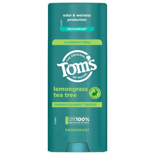 Tom's Of Maine Lemongrass &amp; Tea Tree Aluminum Free Deodorant 3.25 oz Stick
