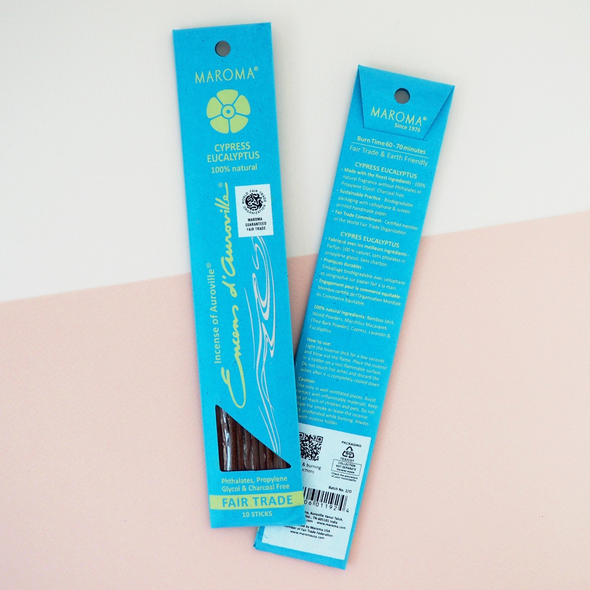 Maroma EDA Incense Cypress Eucalyptus 10 Stick