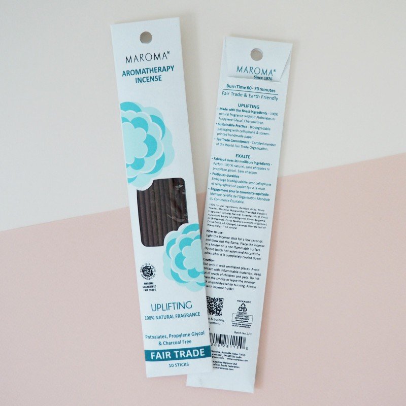 Maroma Aromatherapy Incense Uplifting 10 pk Stick