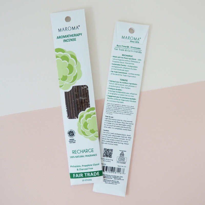 Maroma Aromatherapy Incense Recharge 10 pk Stick